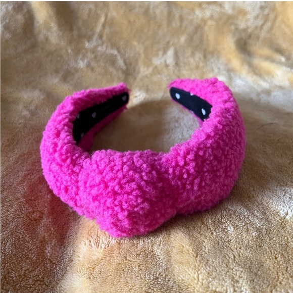 Lele Sadoughi Accessories - Lele Sadoughi Sherpa Hot Pink Headband